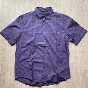 Alfani Regular Fit Purple Button Down